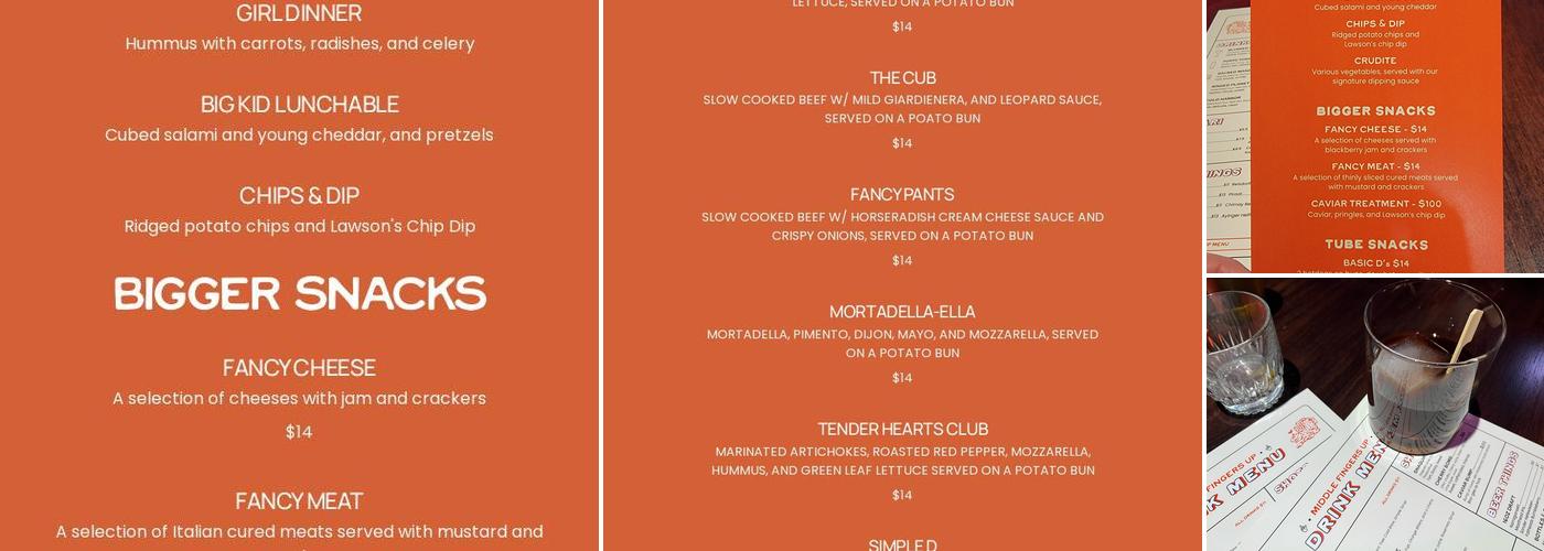 Beware of the Leopard Menu