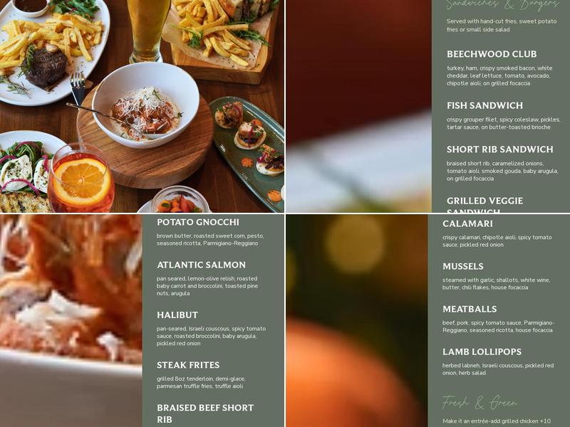Beechwood Tavern Menu