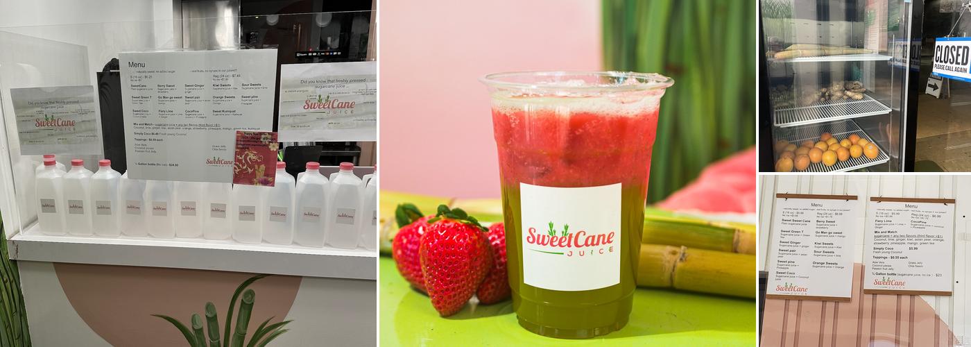 SweetCane Juice Menu