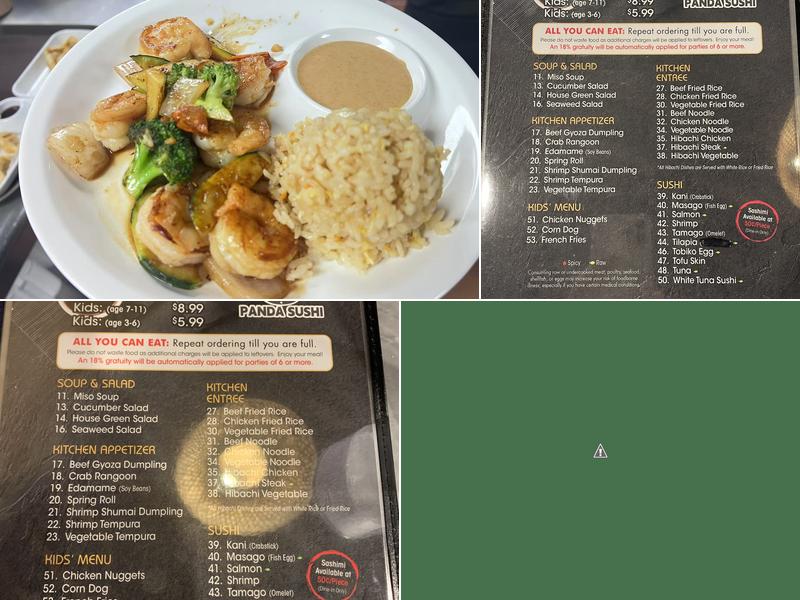 Panda Sushi Menu