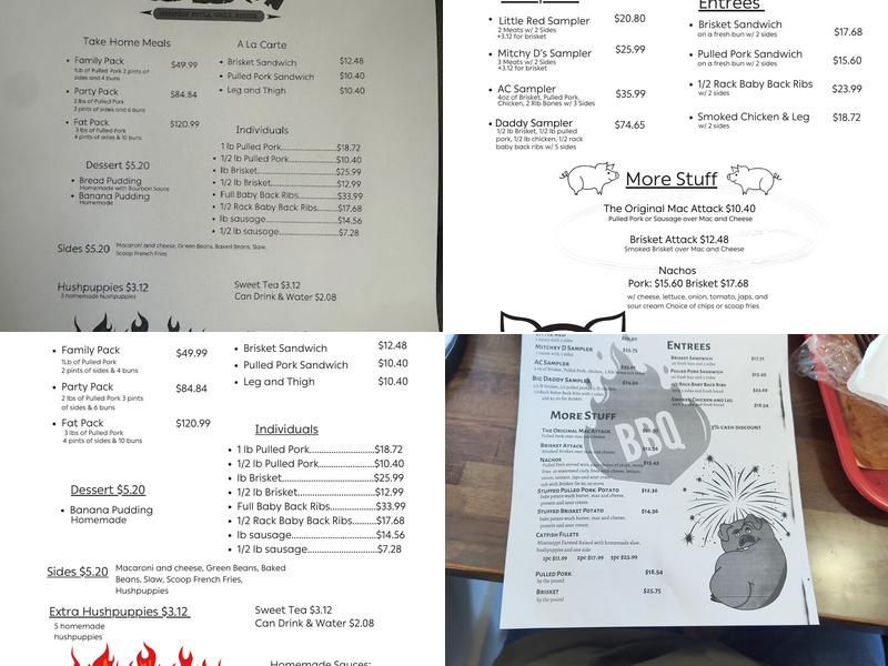 Double D’s Southern BBQ Menu