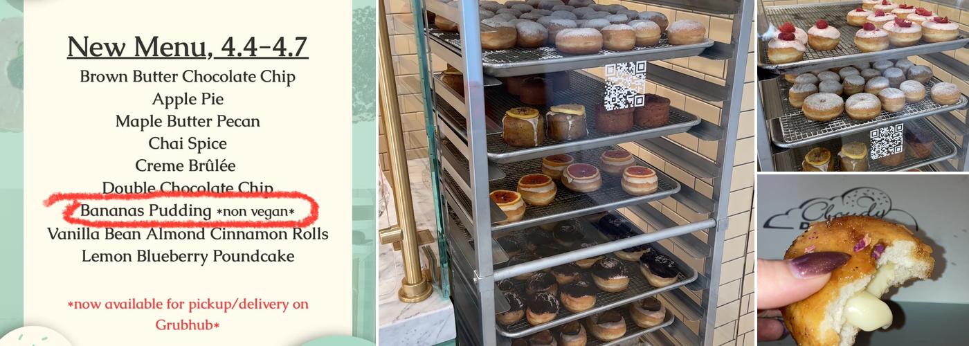 Cloudy Donut Co Menu