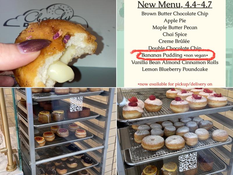 Cloudy Donut Co Menu