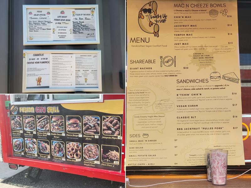 Dry Canyon Club Menu