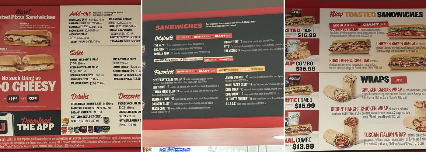 Jimmy John's Menu