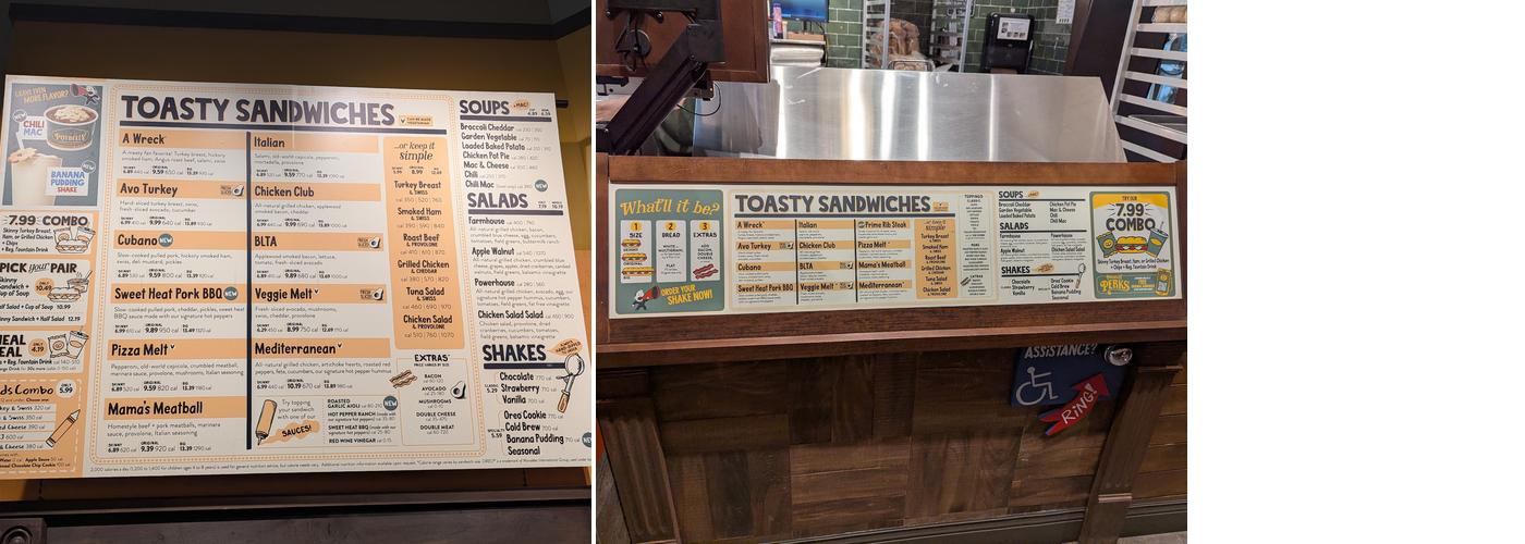Potbelly Menu