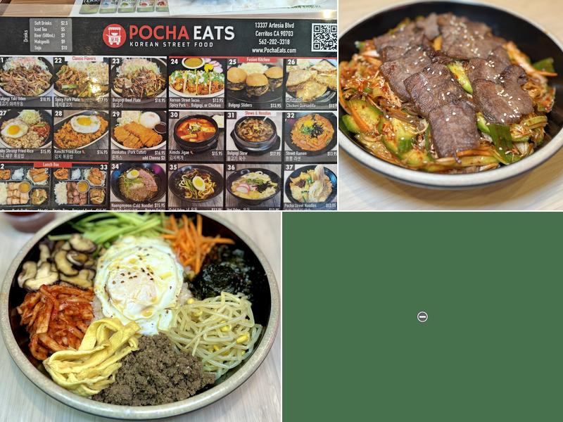 Pocha Eats Menu