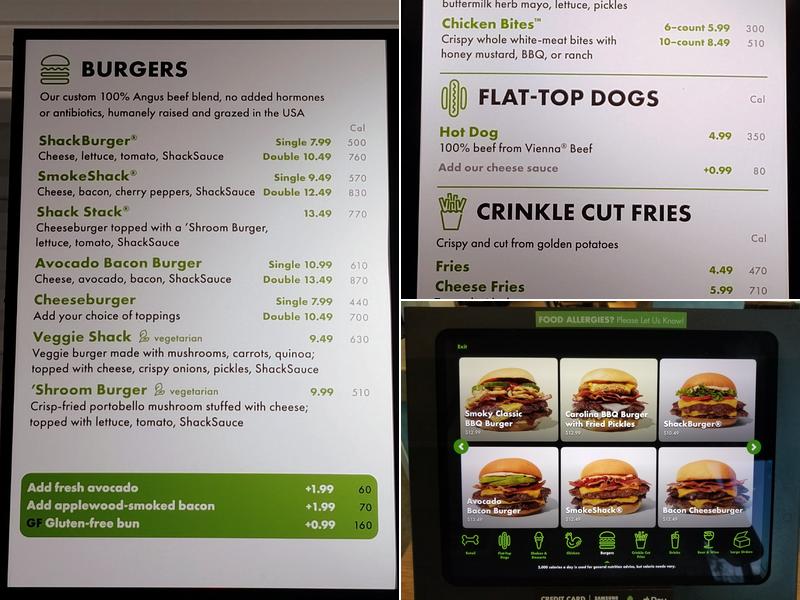 Shake Shack Torrance Menu