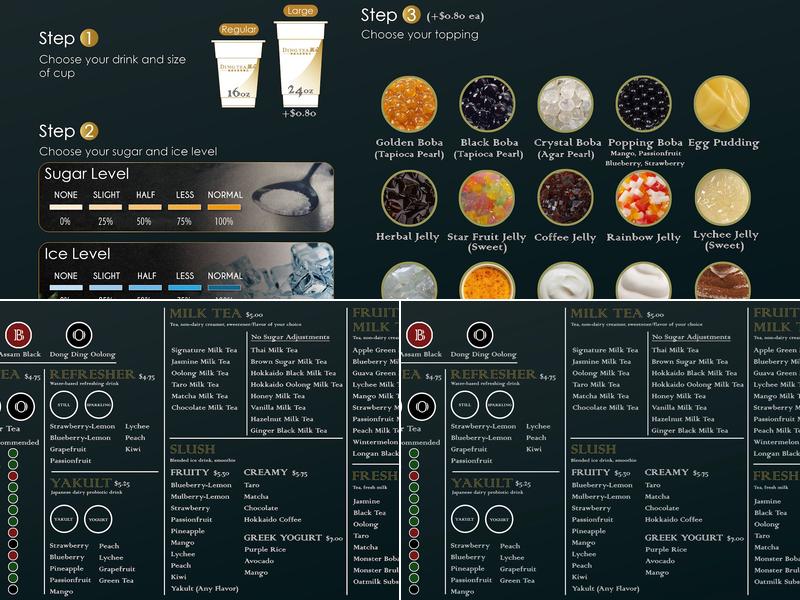 Ding Tea La Cholla Menu