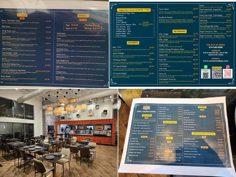 Cross Roads Menu