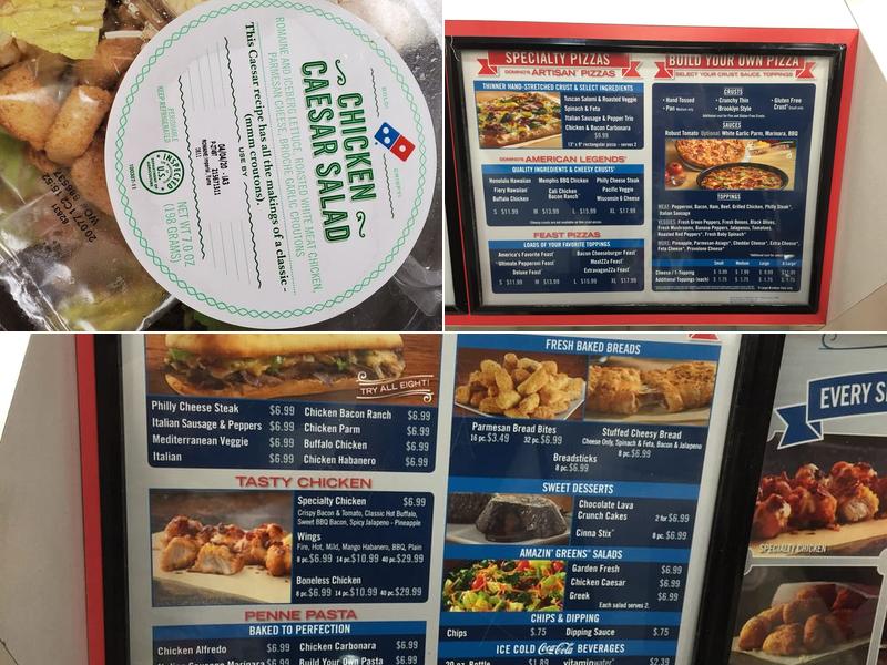 Domino's Pizza Menu