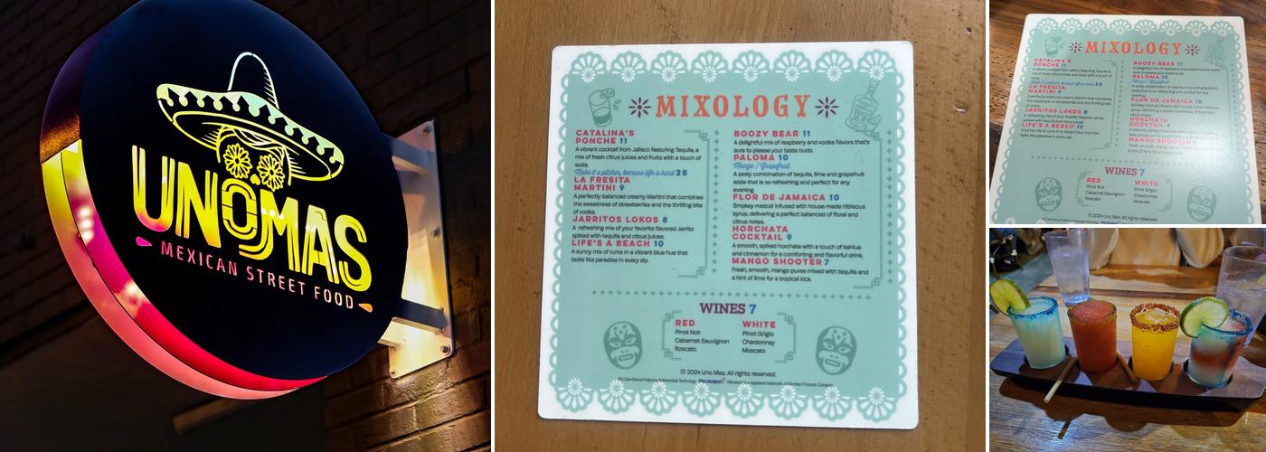 Uno Mas Menu