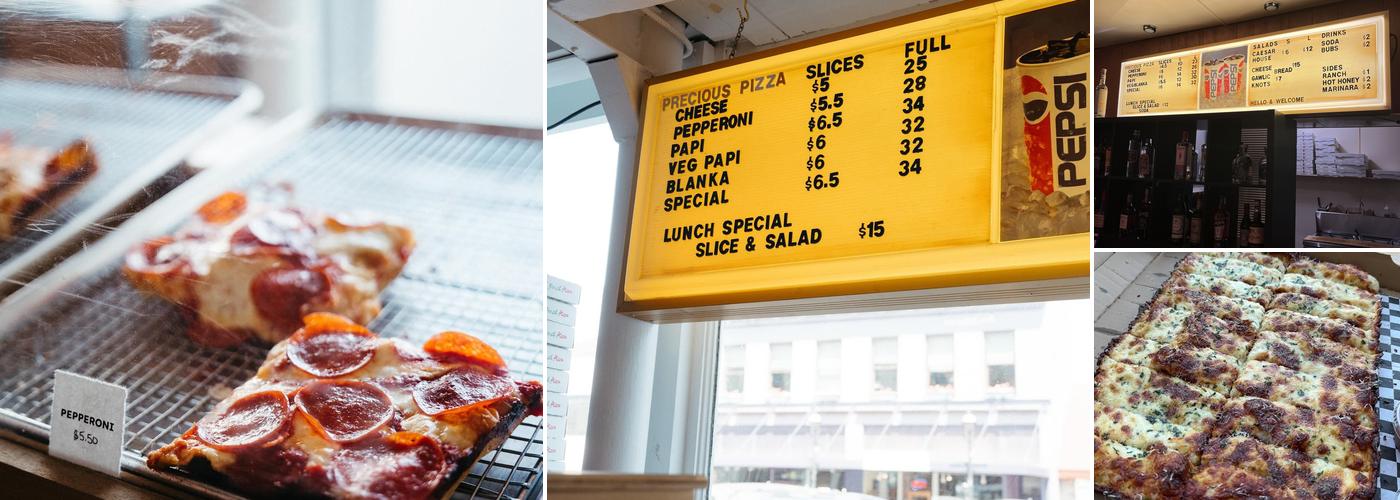 Precious Pizza Menu