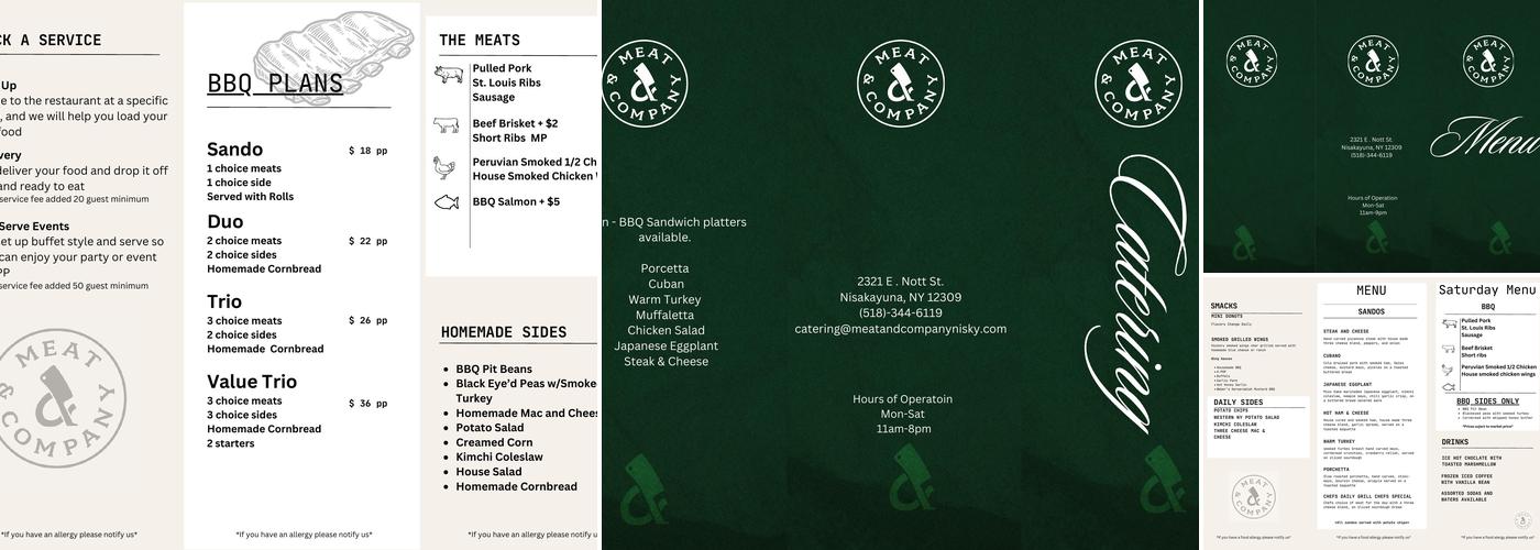 Meat & Company - BBQ Menu