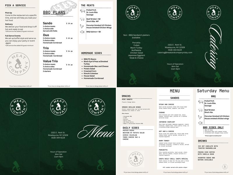 Meat & Company - BBQ Menu