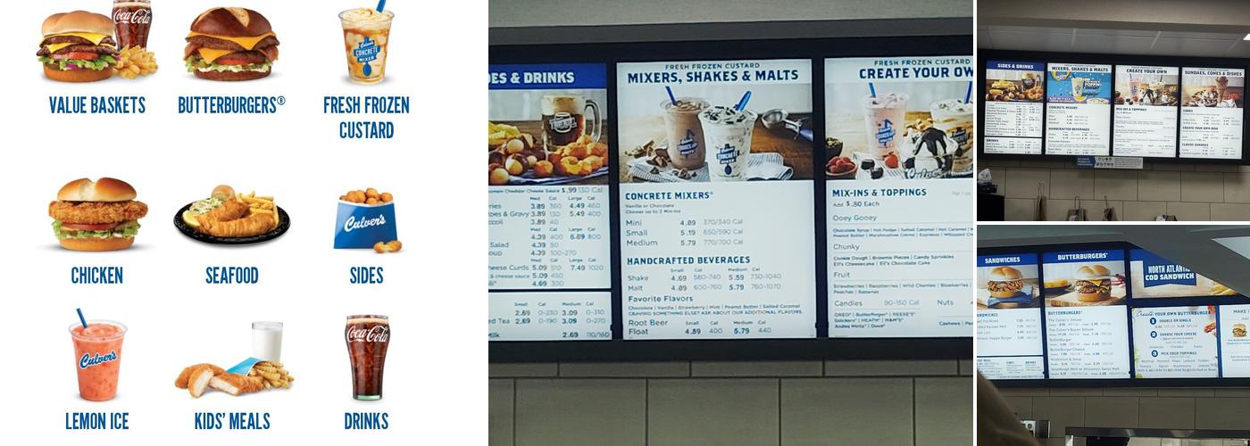 Culver’s Menu
