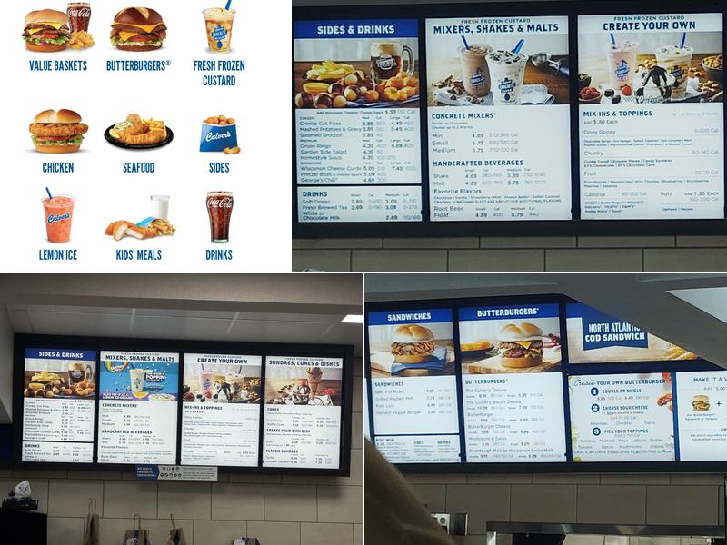 Culver’s Menu