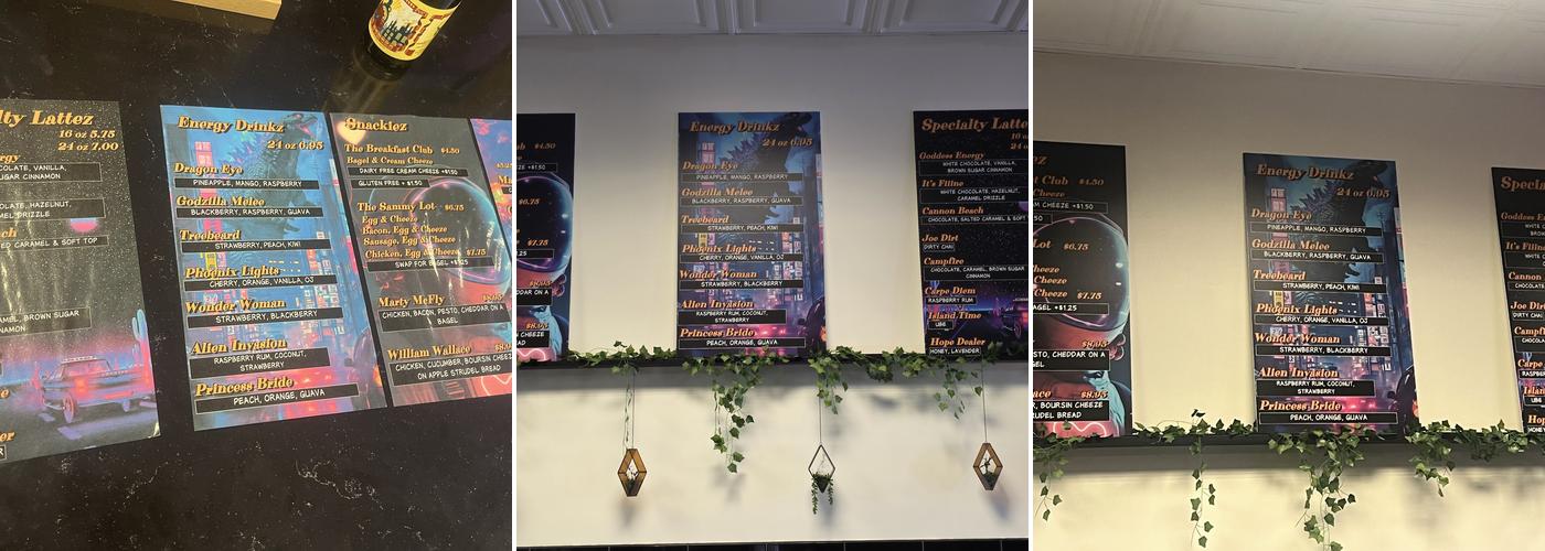 Wild Pine Coffee Co. Menu