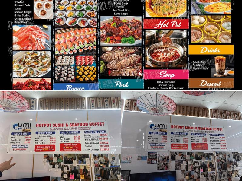 Umi Hotpot Sushi & Seafood Buffet Menu
