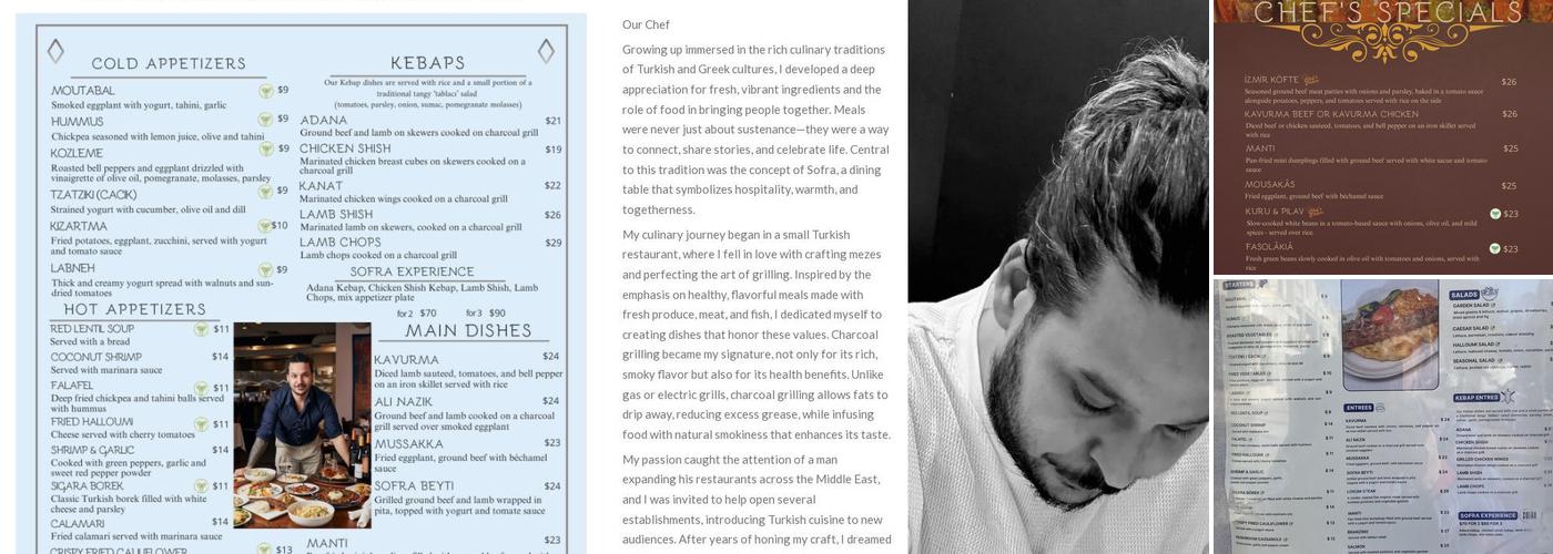 Sofra Menu
