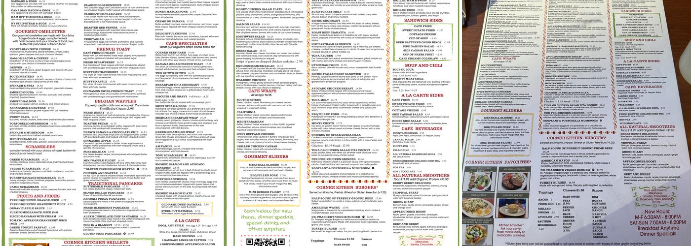 Lincoln Park Corner Kitchen Menu