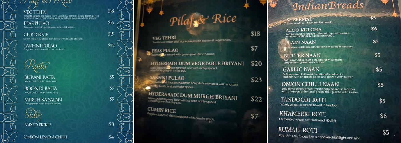 Jashn Menu