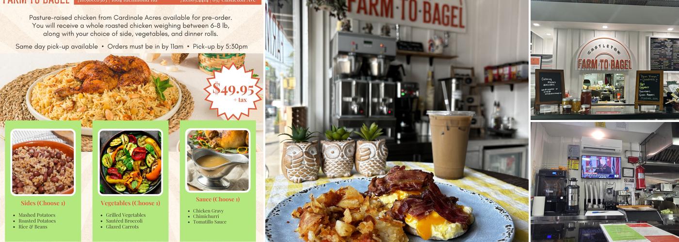 Castleton Farm To Bagel Menu