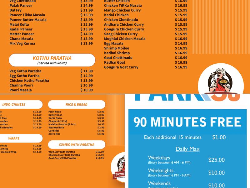 Biryani & Beyond Menu