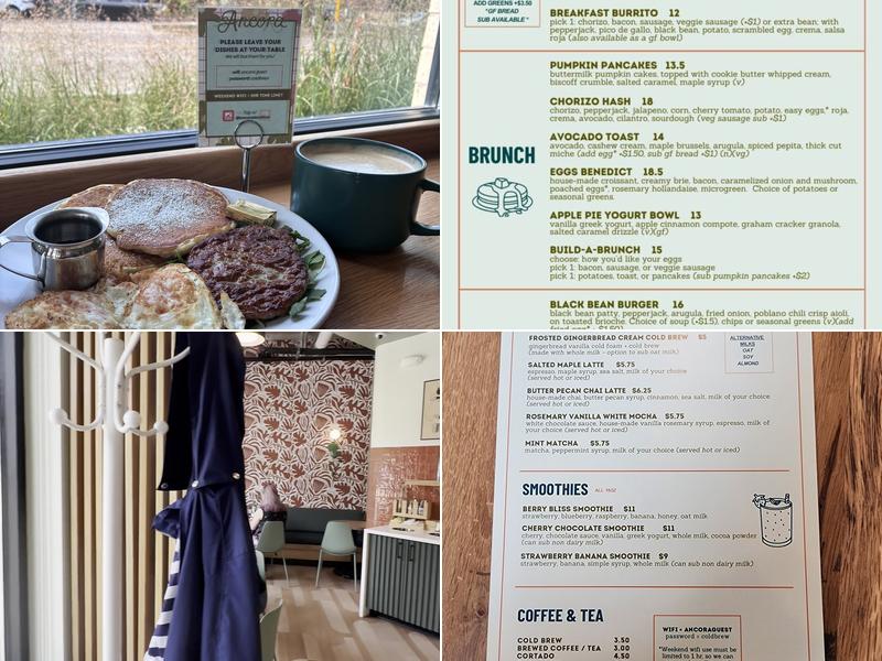 Ancora Cafe + Bakery Menu