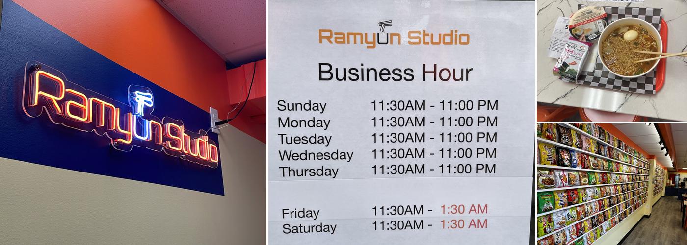Ramyun Studio Menu