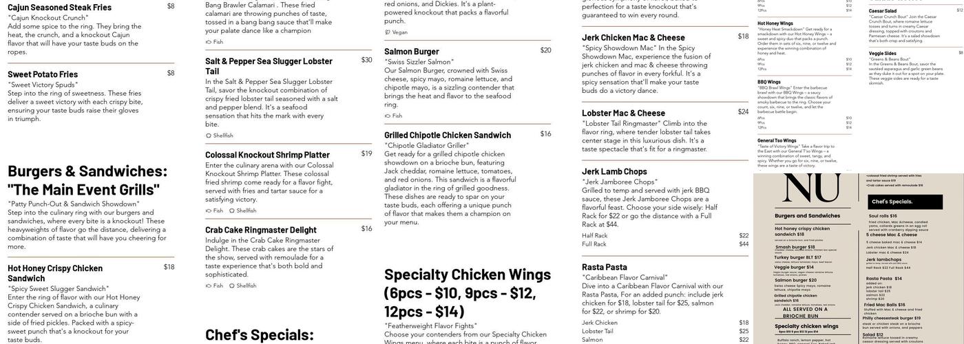 The Chickin Box NYC Menu