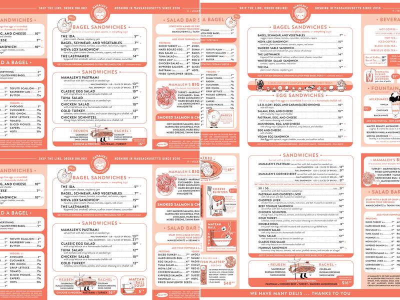 Mamaleh's Delicatessen Boynton Yards Menu
