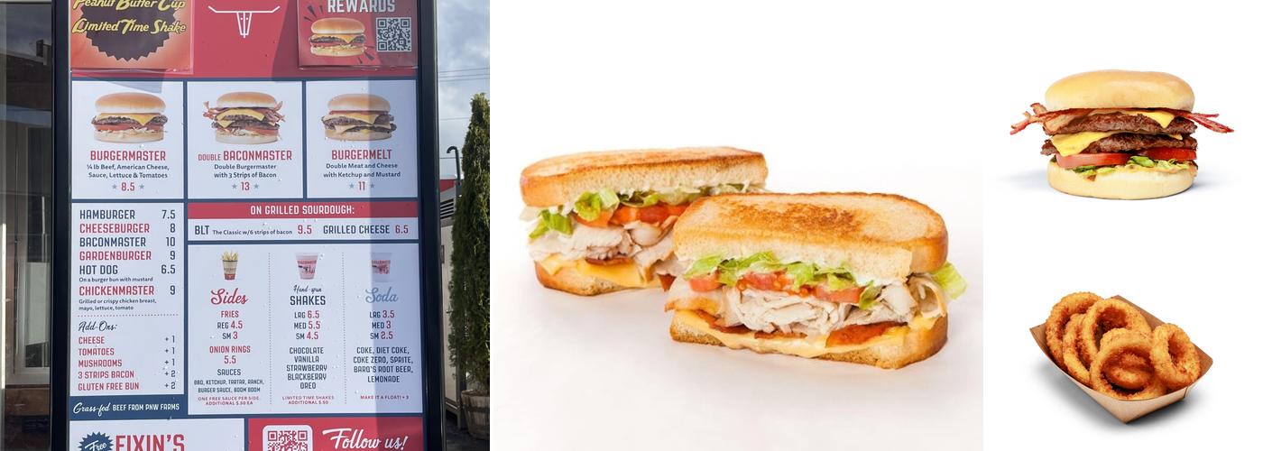 Burgermaster Menu