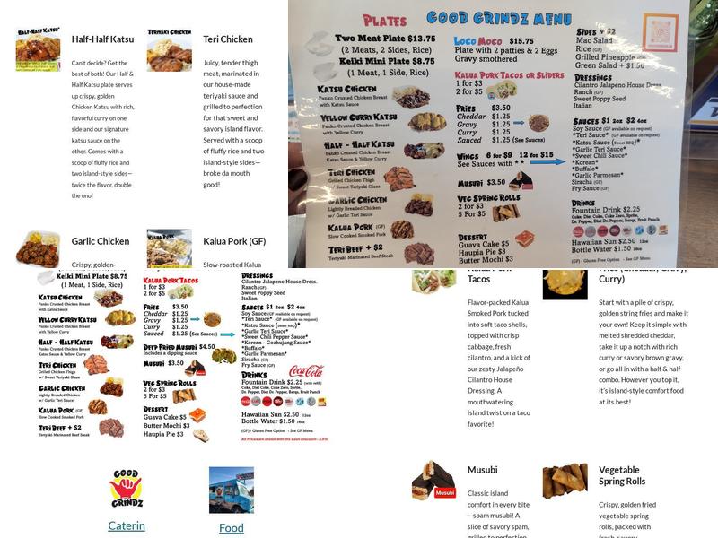 Good Grindz Salem Menu