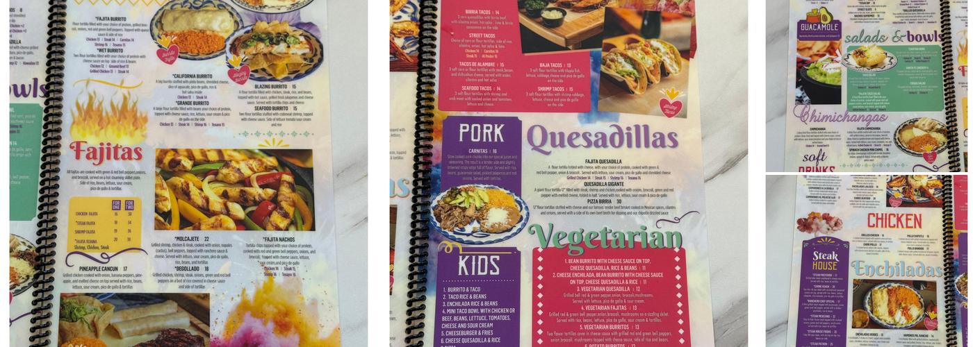 Frida's Modern Mexican Menu