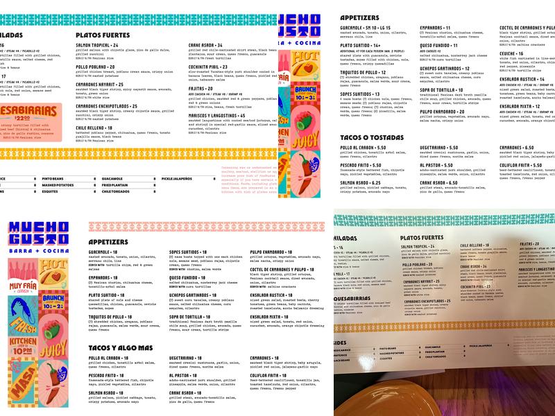 Mucho Gusto Barra + Cocina - Chicago Menu