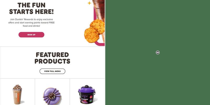 Dunkin' Menu
