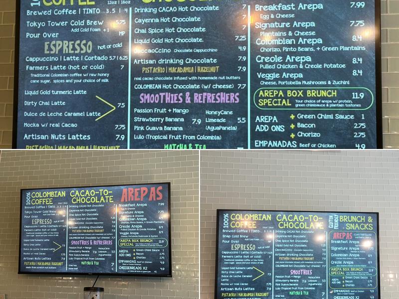 COLOMBINO Coffee Menu