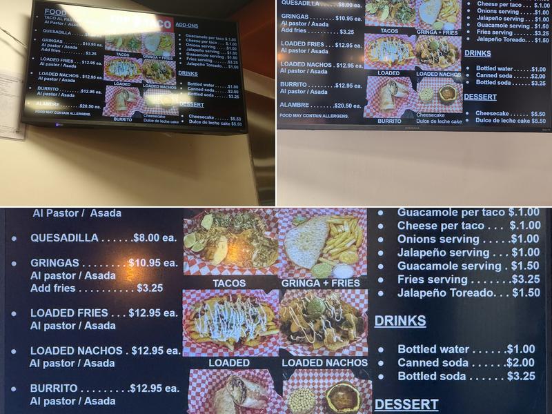 @Top Taco Restaurant Menu