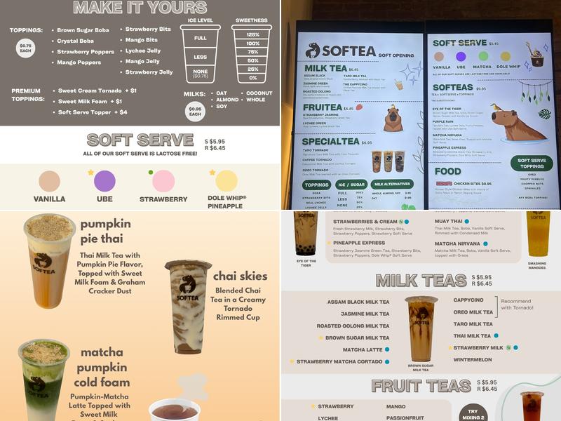 SOFTEA Menu