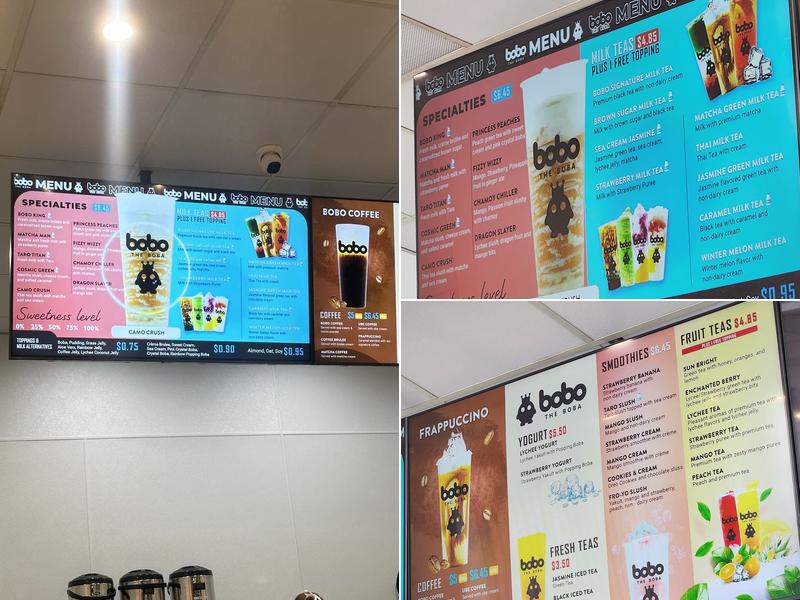 Bobo The Boba Menu