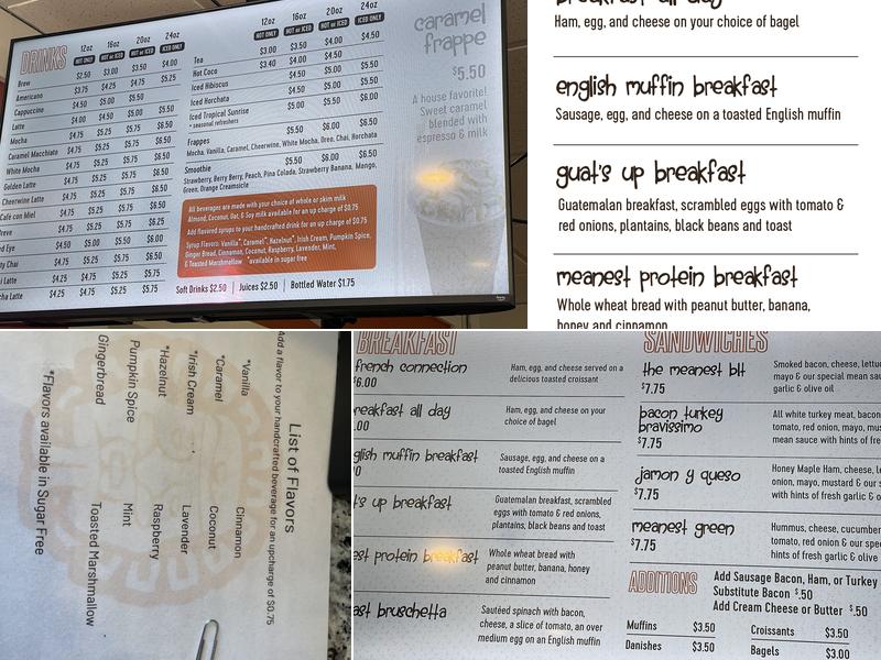 Mean Mug Coffee Company - Drive Thru Menu