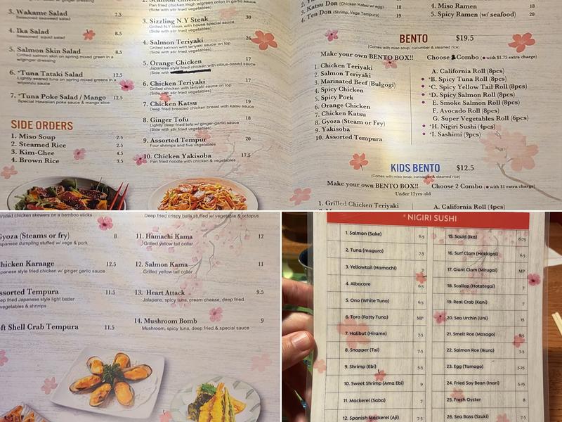 Ryoshi 153 sushi & bento Menu