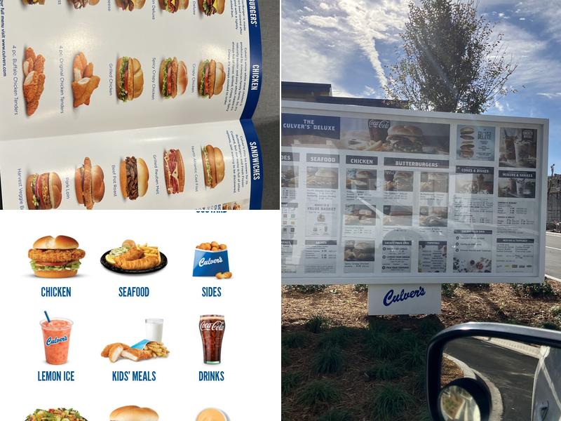 Culver’s Menu