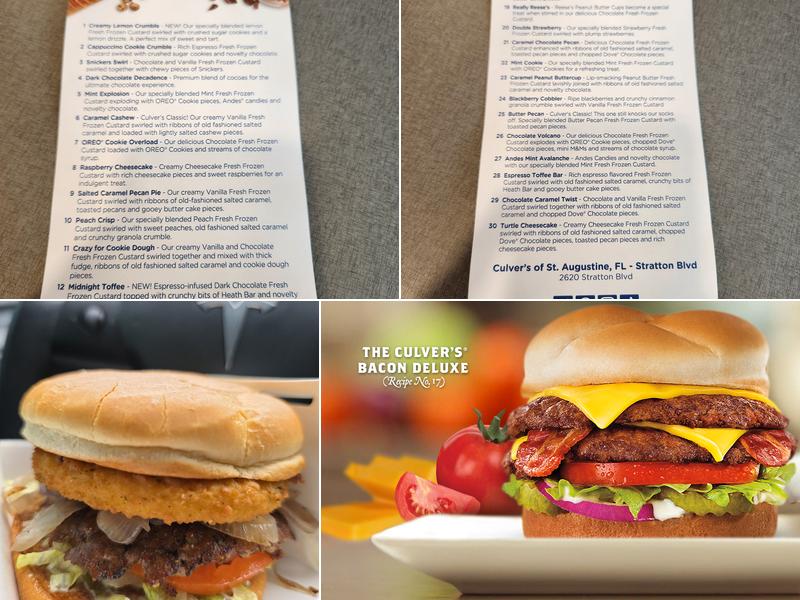 Culver’s Menu