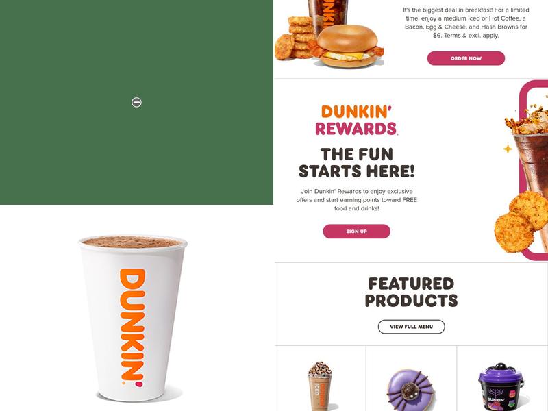 Dunkin' Menu