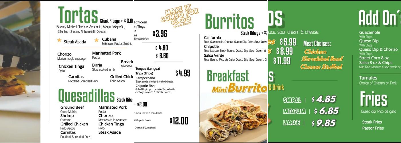 Salsa Verde Yorkville Menu