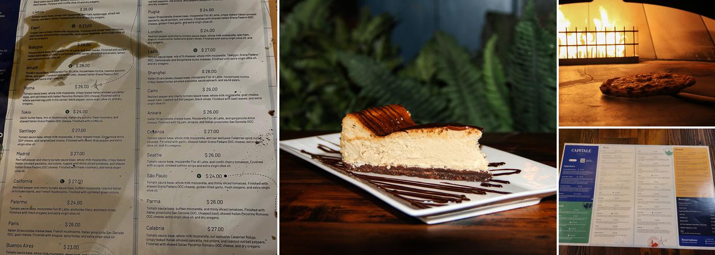 Capitale Pizzeria Menu