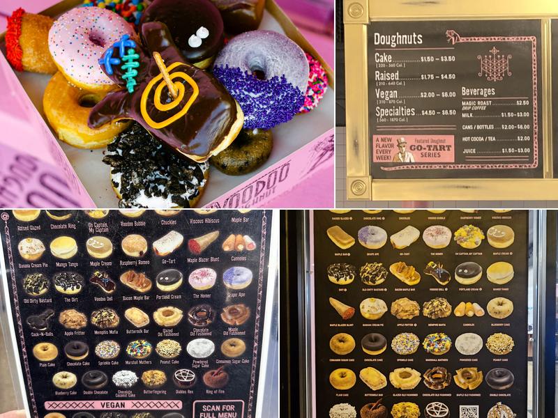 Voodoo Doughnut Menu
