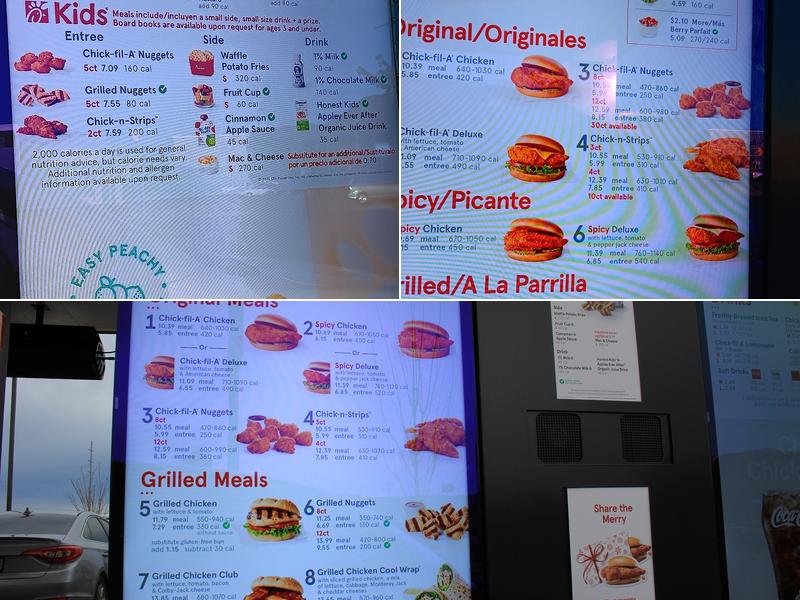 Chick-fil-A Menu